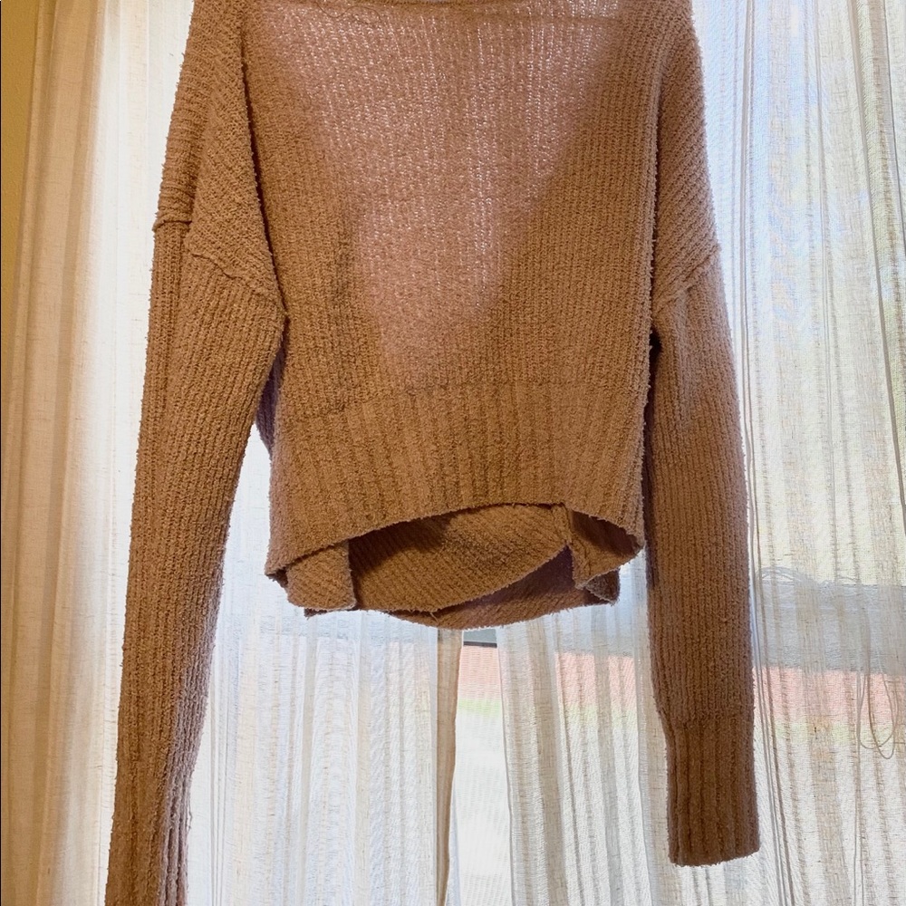 FREE PEOPLE Sensual Wrap Sweater in Lilac - Picture 2 of 2